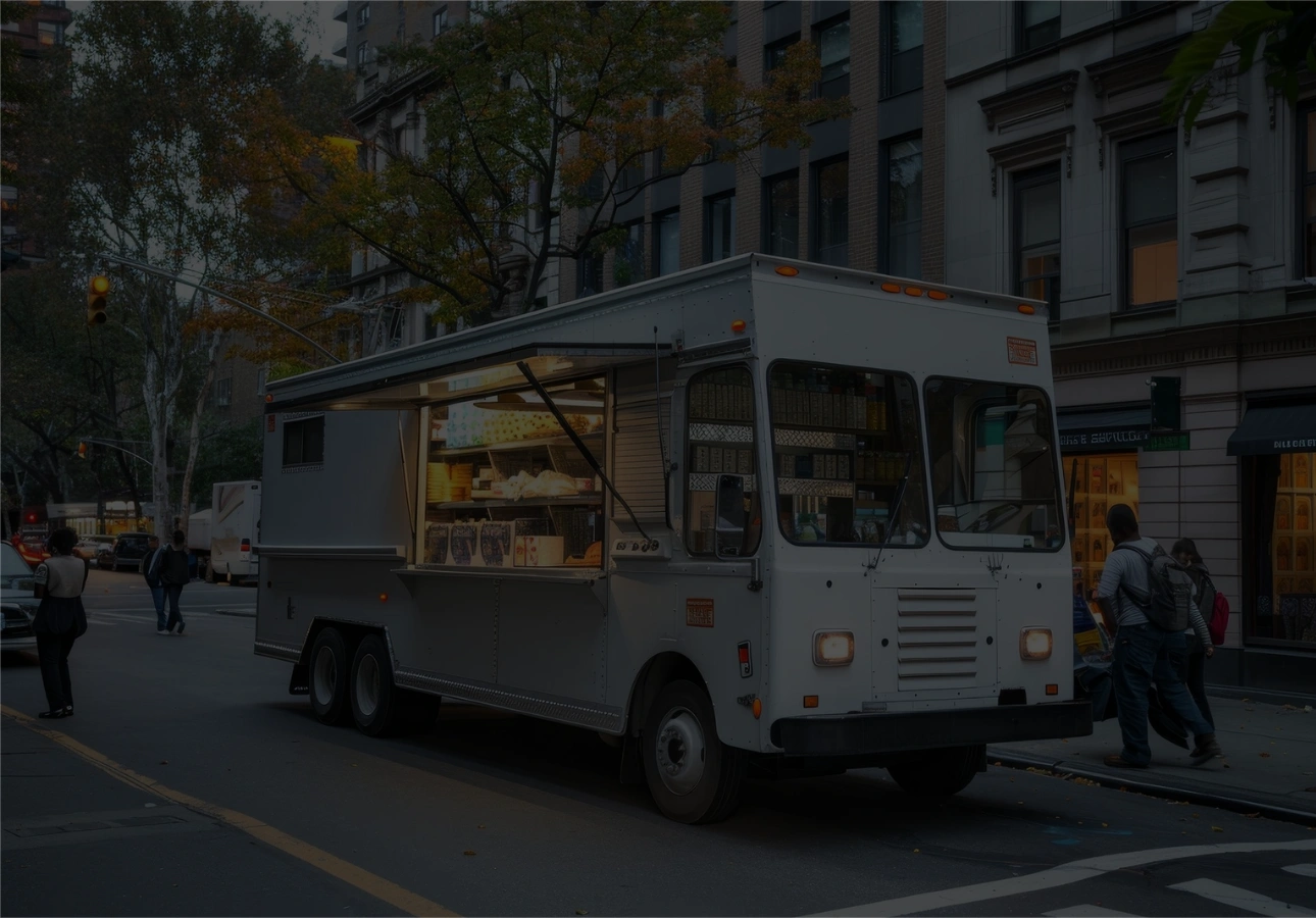 Mexican food truck serving street food in Los Angeles
