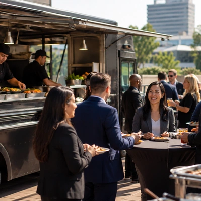 Corporate food truck catering for events in Los Angeles