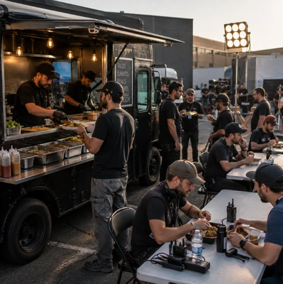 Food truck catering for film and production crews in Los Angeles