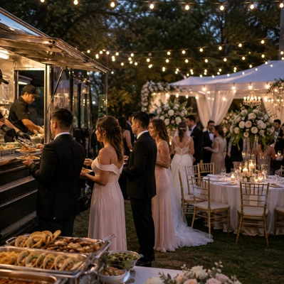 Mexican food truck wedding catering in Los Angeles